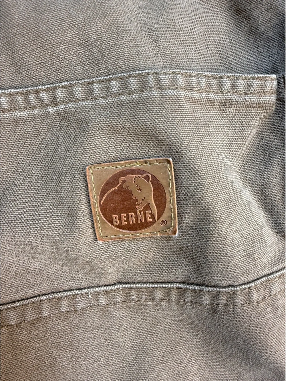 Berne Men’s 46R Brown Duck Canvas Carpenter Work Shorts Utility Relaxed Fit